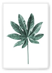 Plakat Leaf Emerald Green
