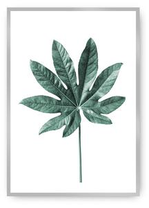 Plakat Leaf Emerald Green