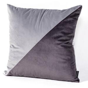 Poduszka Patchwork kwadratowa grey graphite