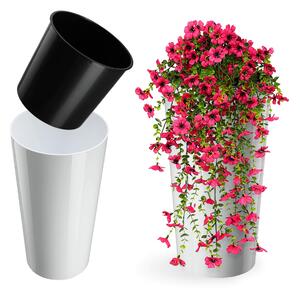 Doniczka na kwiaty Merag 20cm biała