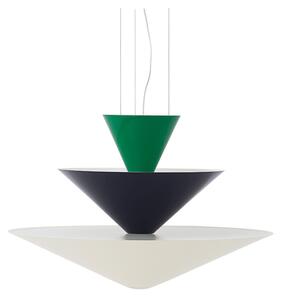 &Tradition - Gio LN14 Lampa Wisząca Ø60 Signal Green/Deep Blue/Ecru White