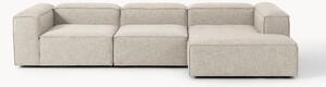 Narożna sofa modułowa z mieszanki lnu Lennon (4-osobowa)