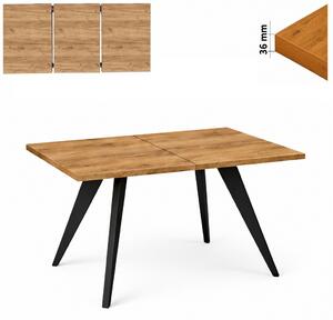 Stół 70x120/170 cm prostokątny rozkładany, blat 3,6 cm, nogi Drewniane „ Stożkowe ” I ArtDHome