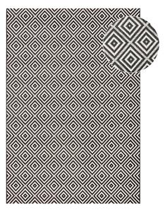 Czarno-biały dywan odpowiedni na zewnątrz NORTHRUGS Karo, 140x200 cm