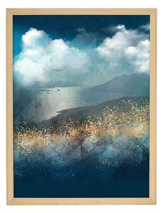 Obraz Impression 30x40cm gold&navy