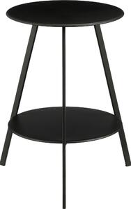 Mica Decorations Seatle – okrgy stolik pomocniczy do uytku na zewntrz – stolik kawowy – moe suy równie jako stojak na roliny – metal – 58 x 46 cm – czarny