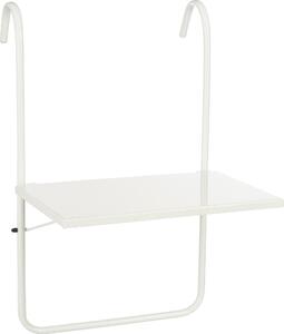 Stolik balkonowy Mica Decorations Seatle – Meble balkonowe – Póka balkonowa – 57,5 x 38 cm – Metal – Biay