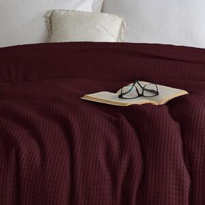Bawełniana narzuta na łóżko Claire winny, 220 x 240 cm