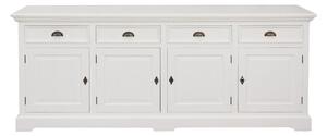 Komoda Brighton 4 drzwi + 4 szuflady white