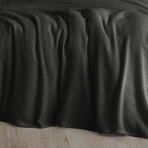 Bawełniana narzuta na łóżko Claire antracyt, 220 x 240 cm