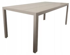 Aluminiowy stó ogrodowy taras z blatem polywood Allen Pro 190x90 taupe