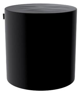 Puf Barrel kolor czarny tkanina połyskliwa, welwetowa