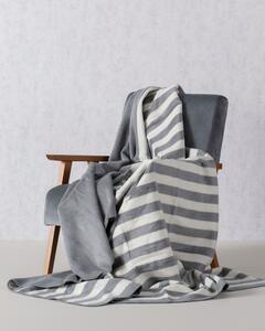 Koc Cosy Home 150x200cm Gray Stripes