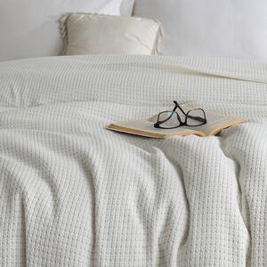 Bawełniana narzuta na łóżko Claire kremowy, 220 x 240 cm