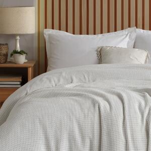 Bawełniana narzuta na łóżko Claire kremowy, 220 x 240 cm
