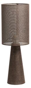 Brązowa lampa stołowa z tekstylnym kloszem (wysokość 58 cm) Micky – Light & Living