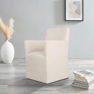 Komfortowy fotel w kremowym kolorze