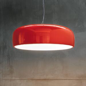 FLOS Lampa wisząca designerska SMITHFIELD S, możliwość ściemniania, czerwony, salon / jadalnia, aluminium, design