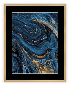 Obraz Abstract Blue&Gold II 40 x 50 cm