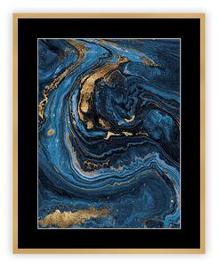 Obraz Abstract Blue&Gold I 40 x 50cm