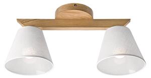 Lamkur Plafon ANTONIO 2xE14/40W/230V dąb LA40257