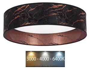 Brilagi Brilagi - LED sufitowe VELVET LED/24W/230V 3000/4000/6400K czarno-miedziane BG0277