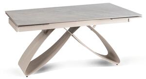 Stół Rozkładany Prostokątny LUIGI 160-240 cm Ceramiczny Szary Marmur/Kaszmir do Jadalni Nowoczesny