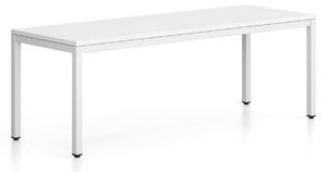Ławka FRAME, podstawa biała, 1685 x 404 x 468 mm, biały