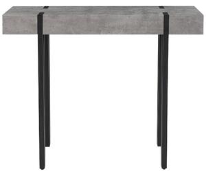Konsola stolik do przedpokoju salon metalowe nogi 100x40cm imitacja betonu Adena Beliani