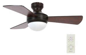 Lucci air Lucci Air 512311 - Wentylator sufitowy AIRLIE HUGGER 2xE27/15W/230V drewno/brąz FAN00242