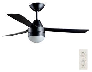 BAYSIDE BAYSIDE 531018 - Wentylator sufitowy MEGARA 2xE14/15W/230V czarny + DO FAN00245