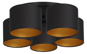 Luminex Plafon ARDEN 5xE27/60W/230V czarno-złoty LU3489