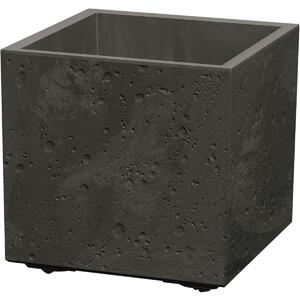 Doniczka SIERRA SQUARE BETON EFFECT 38,5 cm, czarny, M