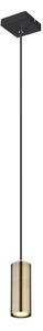 Globo Globo 57911HM - Lampa sufitowa ROBBY 1xGU10/35W/230V czarno-mosiężna GL6807