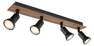 Globo Globo 57998-4W - Lampa punktowa DREW 4xGU10/35W/230V drewno/metal GL6817