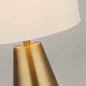 Searchlight Lampa stołowa Laynie, kremowy / amber, salon / jadalnia, tkanina / materiał / jedwab, nowoczesny