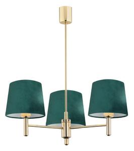 Argon Argon 6192 - Lampa sufitowa PONTE 3xE27/15W/230V zielona/mosiądz AR6192
