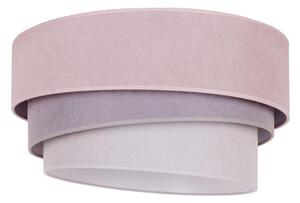 Duolla Duolla - Lampa sufitowa TRIO 1xE27/15W/230V pr. 45 cm róż/szary/biały DU84069