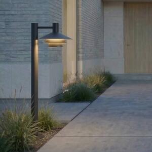 Słupek oświetleniowy LED Lucande Montaro, 100 cm, antracyt Montaro, czarny, aluminium, nowoczesny