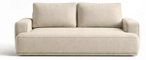 Sofa z Funkcją Spania CAMELIA Kremowa Boucle Nowoczesna