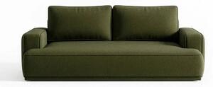Sofa z Funkcją Spania CAMELIA Oliwkowa Boucle Nowoczesna