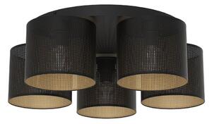 Luminex Plafon LOFT SHADE 5xE27/60W/230V czarno-złoty LU5249
