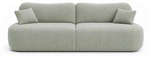 Sofa AVERIO Rozkładana Dwuosobowa Szara Boucle Nowoczesna