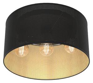 Luminex Lampa sufitowa LOFT SHADE 3xE27/60W/230V czarno-złota LU5247