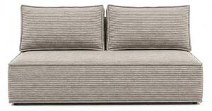 Sofa z Funkcją Spania MAVIA Beżowa Sztruksowa Nowoczesna