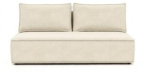 Sofa z Funkcją Spania MAVIA Kremowa Boucle Nowoczesna