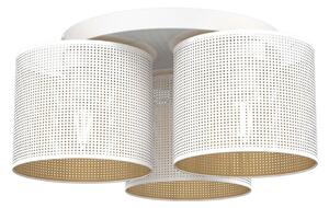 Luminex Plafon LOFT SHADE 3xE27/60W/230V biało-złoty LU5262