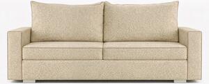 Sofa z Funkcją Spania DRAVOS Beżowa Boucle Nowoczesna