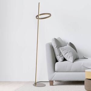 JUST LIGHT. GmbH Lampa stojąca LED Ritus, możliwość ściemniania, brązowy / rdzawy, salon / jadalnia, metal, nowoczesny