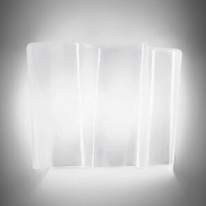 Artemide Kinkiet designerski Logico Mini, możliwość ściemniania, biały / opal, salon / jadalnia, szkło, design